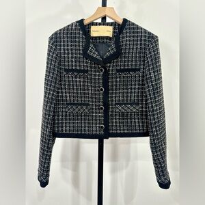 Matin Kim Tweed Cropped Jacket – Size S